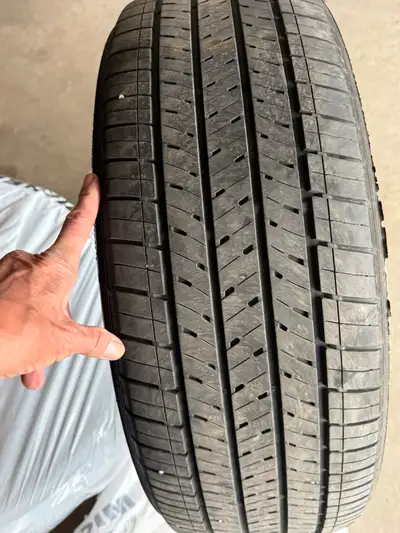 3 Tires- great shape . Will last until the snow fall 5/32 left . Shop says lots of life left in them...