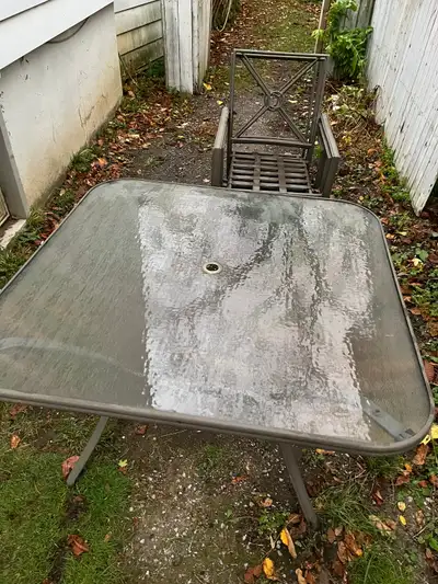 Patio Table and 4 chairs, View more