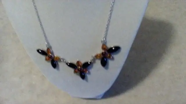 CHERRY/HONEY/COGNAC AMBER NECKLACE/EARRINGS628632672939541215