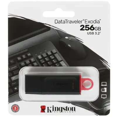Clé USB 256GB DTX/256GB USB 3.2 Kingston DataTraveler EXODIA, View more