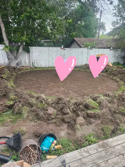 Free dirt with sod/grass, View more