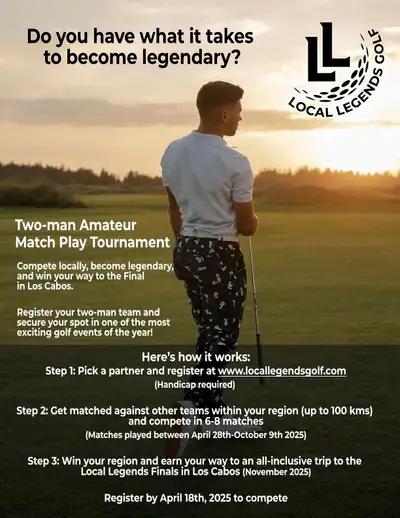SIGNUP DEADLINE EXTENDED TO APRIL 27TH! This is a handicap based, 2 man amateur match play golf tour...