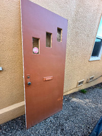 Solid wood exterior door