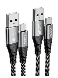 Liour USB 2.0 A-Male to Micro USB Charger Cable, 2-pack