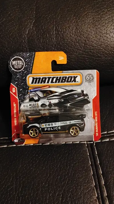 Matchbox 2018 MBX Rescue '15 Subaru WRX STi Black Police Car, View more