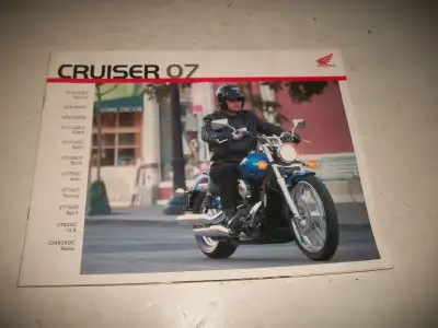 2007 Honda Motorcycle Brochure. See Sample Pictures. Good complete Condition. Can mail in Canada for...