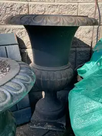 Large Cast Iron Garden Urns