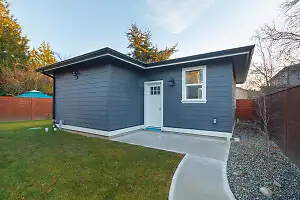 This stand alone two bedroom, one bathroom home is a private, clean, modern, fully fenced, beautiful...
