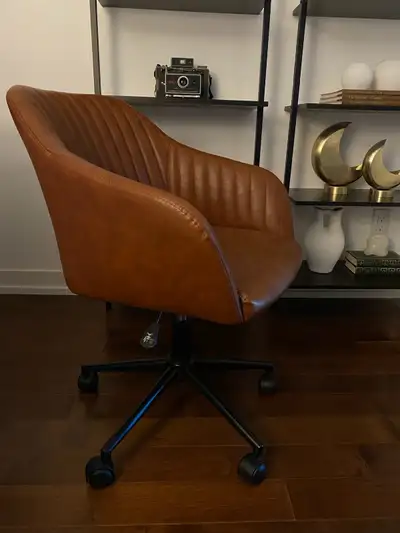 Brown Leather Desk Chair For Sale, View more