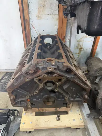 Selling a GM LS LQ4 iron block engine, wiring harness and 4L80e together. Disassembled for rebuild....