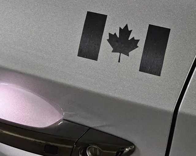 Premium Black Textured Canadian Flag Vinyl Stickers – Set of 3! in Arts & Collectibles in City of Toronto - Image 3