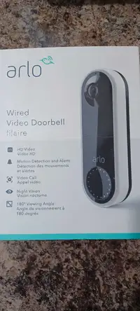 Arlo video doorbell camera wired 