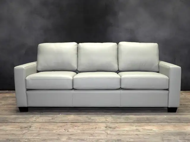 Rh 100% Genuine Leather Couch in Couches & Futons in City of Toronto - Image 2