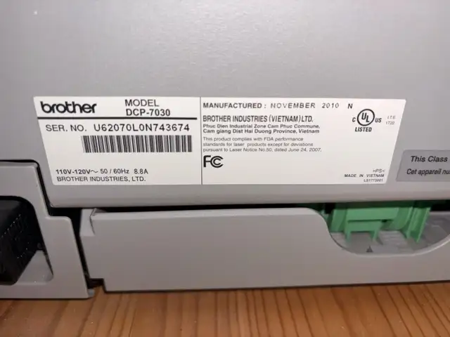 Imprimante Brother DCP-7030 avec 2 cartouches (toner) in Printers, Scanners & Fax in Longueuil / South Shore - Image 4