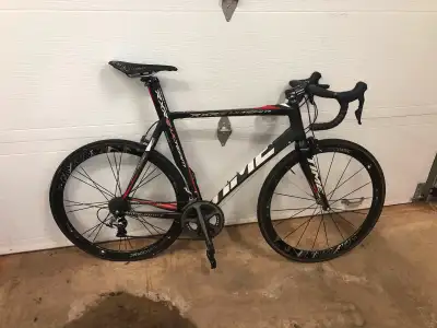 2013 Time road bike -full carbon and very light! -American classic tubular wheels with mavic spare a...