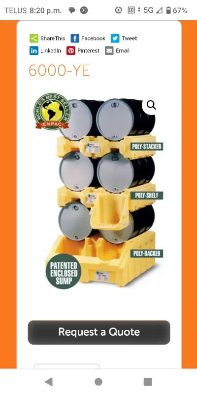 I have 2 identical units $1000 each stack Retail is $1500 per base unit and $700 per middle unit so...