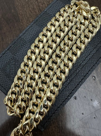 20” 10k Italian Gold Miami Cuban Necklace Chain 42.72 grams