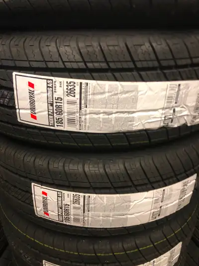 New pair of 185 60 15 UNIROYAL tiger paw all season tires. Tires are brand new never been mounted or...