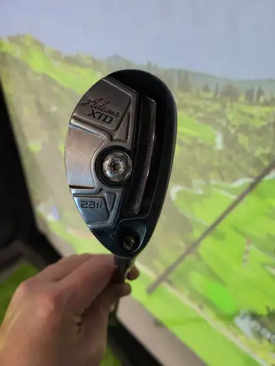 adams idea xtd 23 degree hybrid 4 mrh stiff brand new midsize grip. Club is in great condition, supe...