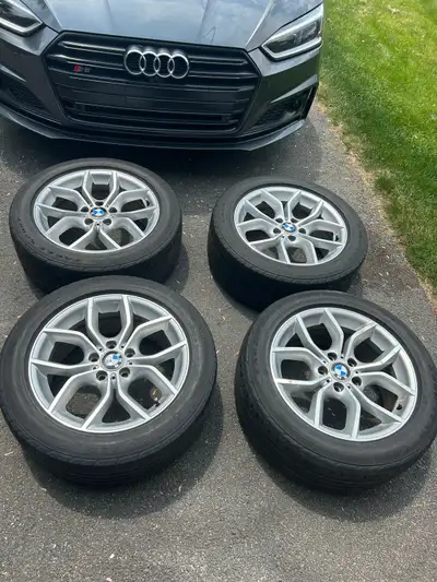 Factory OEM BMW X3 18X8 et43 F25 style 308 rim - Used These should fit several other models Tires ar...