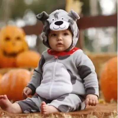 Costume de chien pour tout-petit (deux morceaux: haut avec capuchon, pantalon). Marque Carters. Tail...