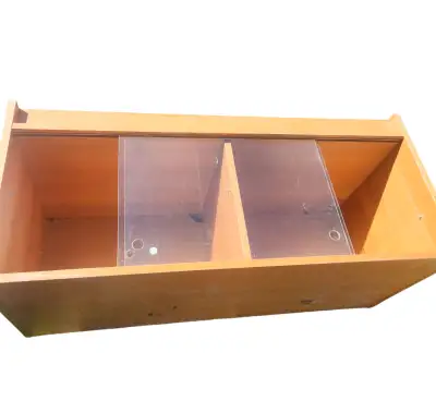 Wood Entertainment Shelf with Glass Doors, View more