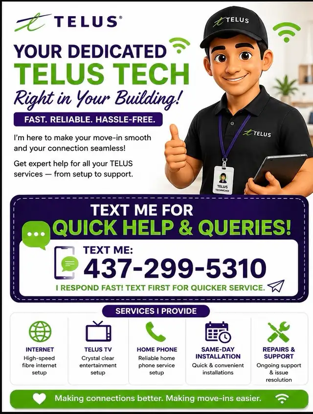 Telus Internet TV and Home Phone Services