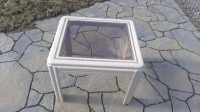 Corner\ coffee Table with glass top 26''x24'' 19''H. Mallorytown