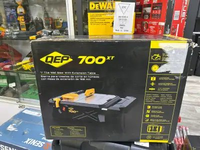 QEP 700 XT 7” Tile Wet Saw with Extension Table in Box, View more
