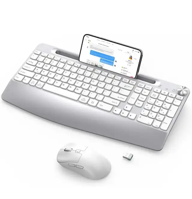 Wireless Keyboard and Mouse - Full-Sized Ergonomic Keyboa in Mice, Keyboards & Webcams in Markham / York Region - Image 7