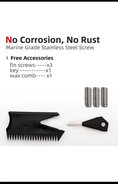 Abahub Surfboard Thruster Fins Set, Compatible with Future Style, View more