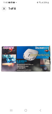 Sony Discman Player ESP2 D-E406CK Steadysound Shock Protection