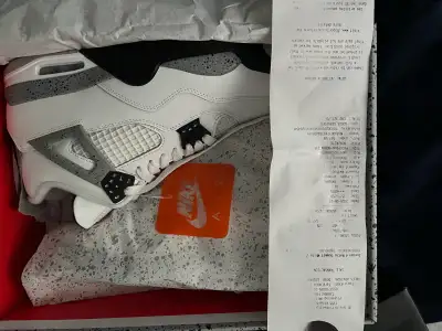 Jordan 4 white cement men’s size 9, View more