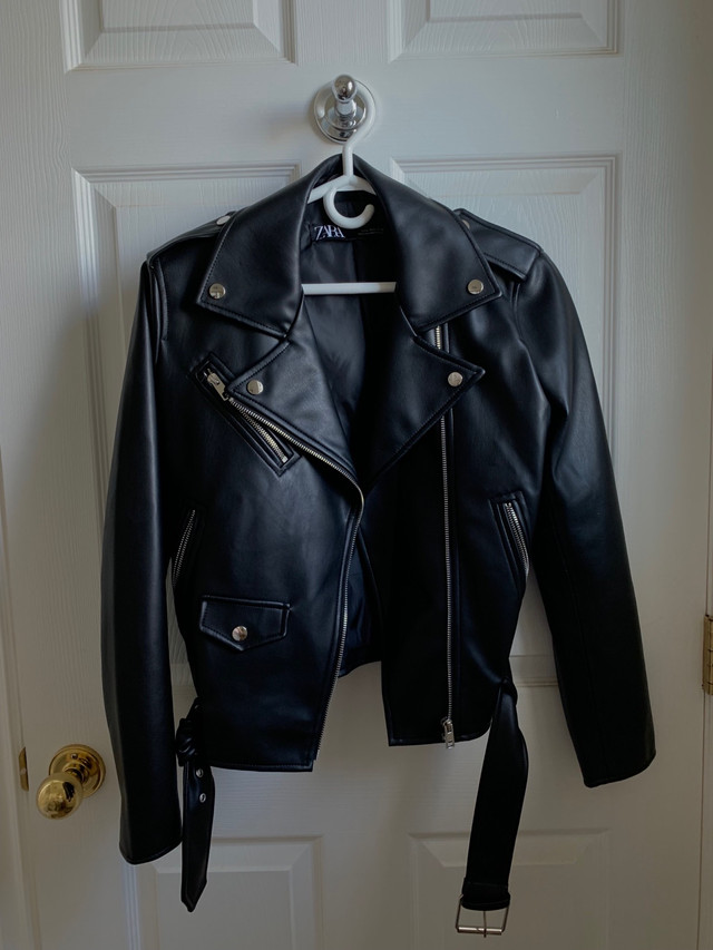 Zara Leather Jacket in Women's - Tops & Outerwear in Cape Breton
