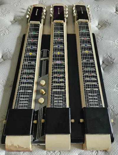 1956 NATIONAL Triple Neck Lap Steel .A Beauty !, View more