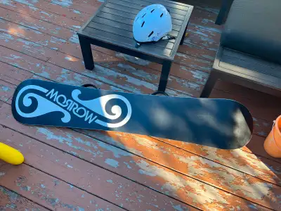 Woman’s Snowboard, boots and helmet, View more