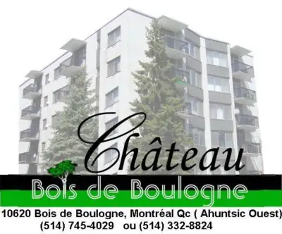 Ahuntsic O. UNIQUE. 4 1/2 avec 2 salles de bain , 2 balcons