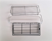 4 new/never been used metal shelves in various colours & styles