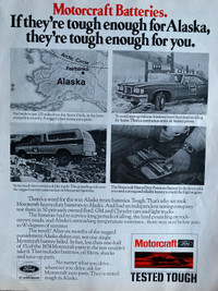 1977 Motorcraft Batteries Original Ad