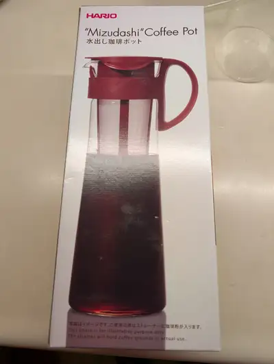 Hario MIZUDASHI (Cold Brew) Coffee Pot Red, View more