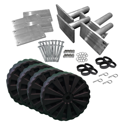 9009HD4-Eagle - 4 Heavy Duty Wheels & Brackets kit for boat lift, View more