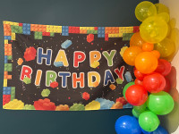 Lego Happy Birthday banner
