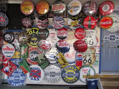 My personal METAL SIGN COLLECTION 40 YEARS WORTH, View more