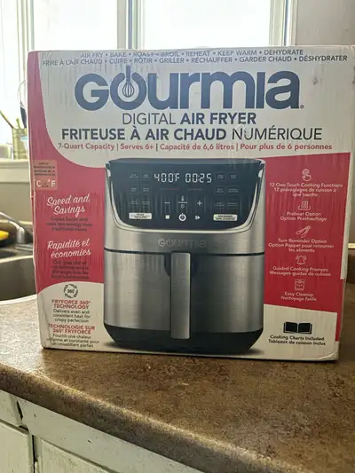 Airfryer-Brand New Gourmia 6-Qt Digital Air Fryer , View more