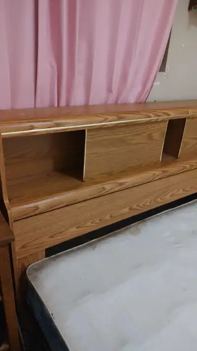 Queen bed with compartments , View more