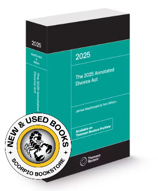 The 2025 Annotated Divorce Act by MacDonald 9781038200419, View more