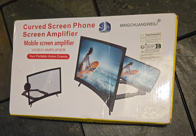 CELL PHONE 14" CURVED SCREEN ENLARGER/VIDEO MAGNIFIER (NEW IN BO, View more