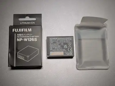 Genuine Fujifilm NP-W126S battery for sale. Purchased from authorized Fuji dealer, <1yr old, Like Ne...