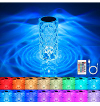 New Crystal Lamp 16 Color Changing RGB Touch Lamp USB Romantic 