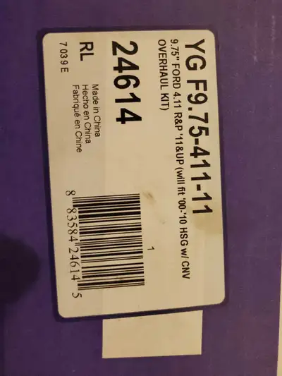 Was $600 new, purchased for the wrong diff.